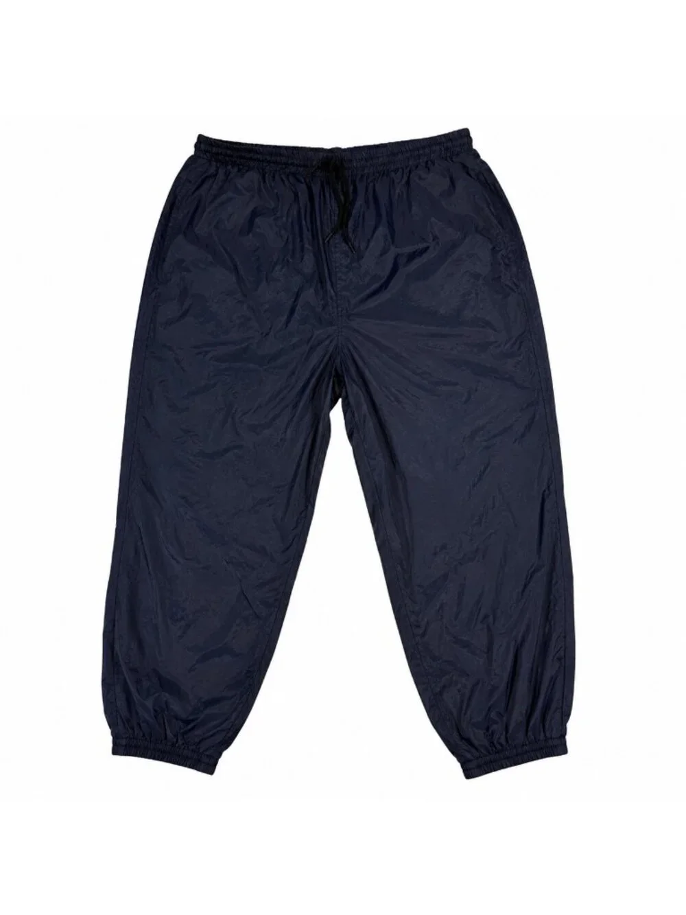 Bill Blass Menswear Men’s Large Navy Nylon Windbreaker Track Pants Elastic Waist